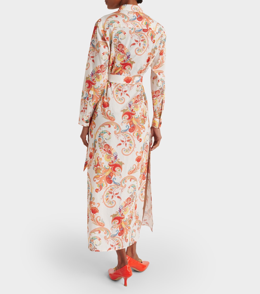 Vestido camisero de algodón y seda | Etro