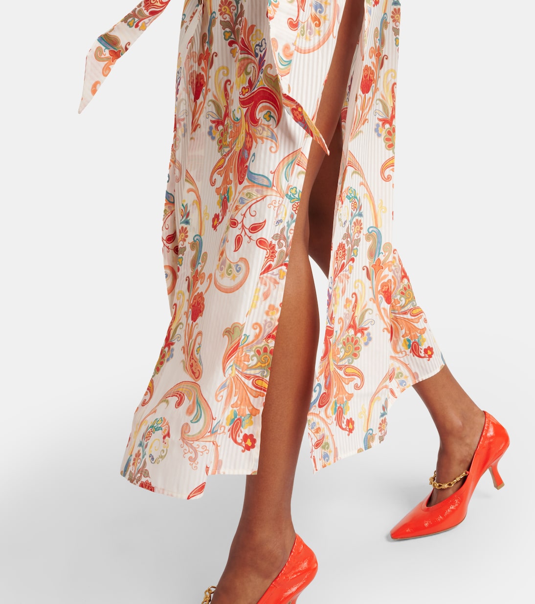 Vestido camisero de algodón y seda | Etro