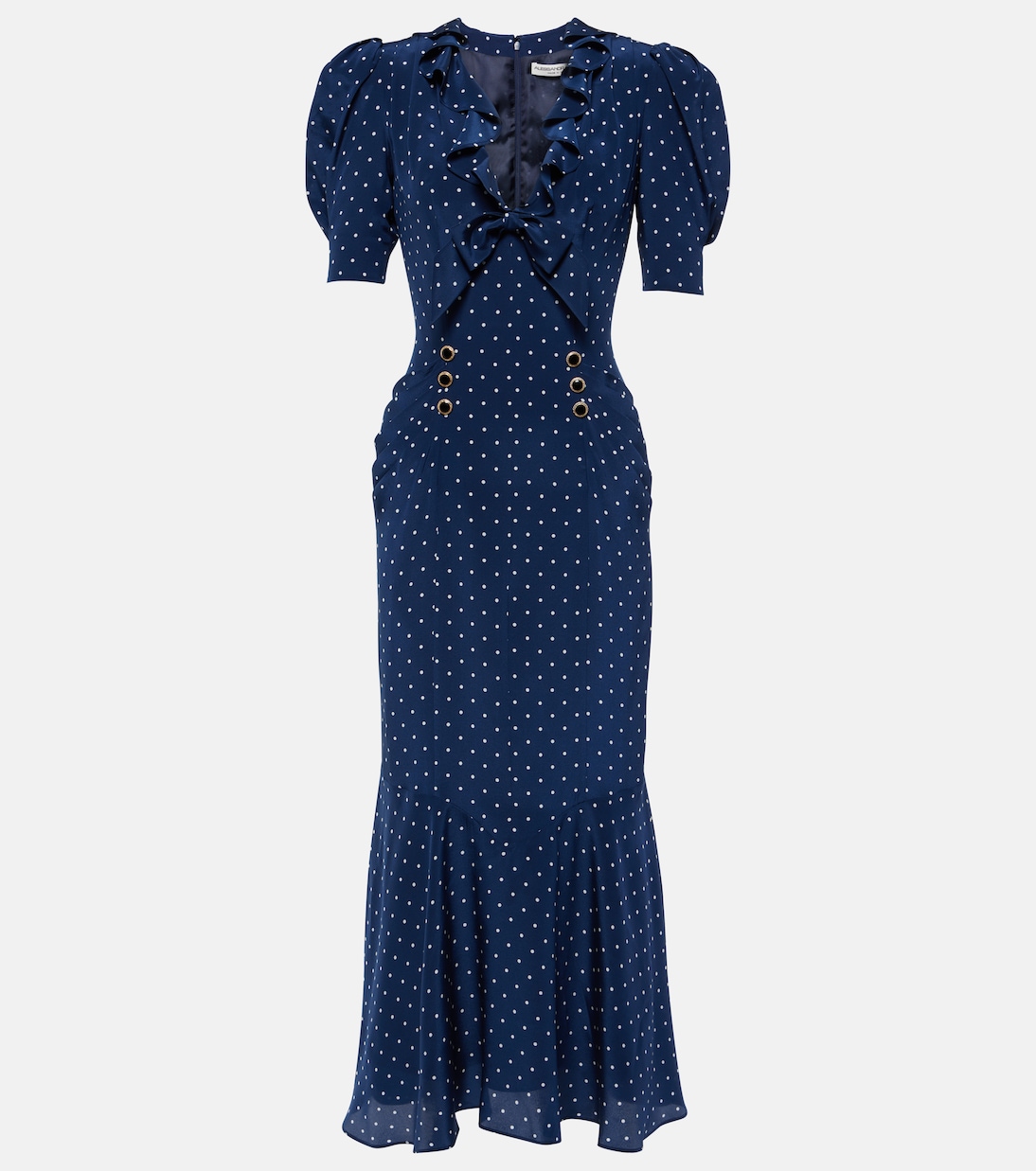 Robe midi en soie | Alessandra Rich