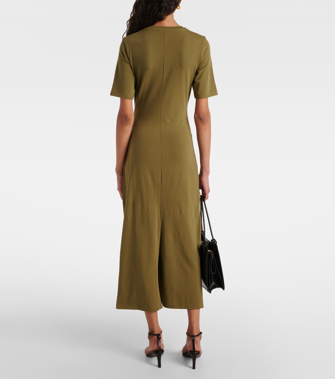 Robe midi en coton mélangé | Vince
