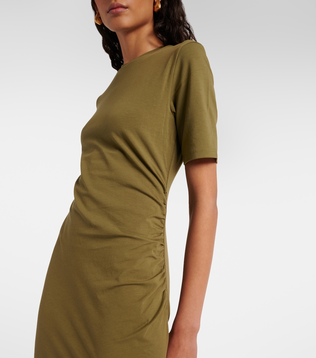 Robe midi en coton mélangé | Vince