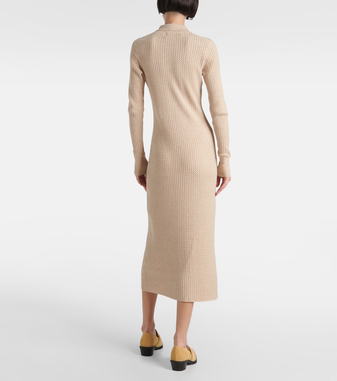 Robe midi White Label Phillips en coton mélangé | Proenza Schouler