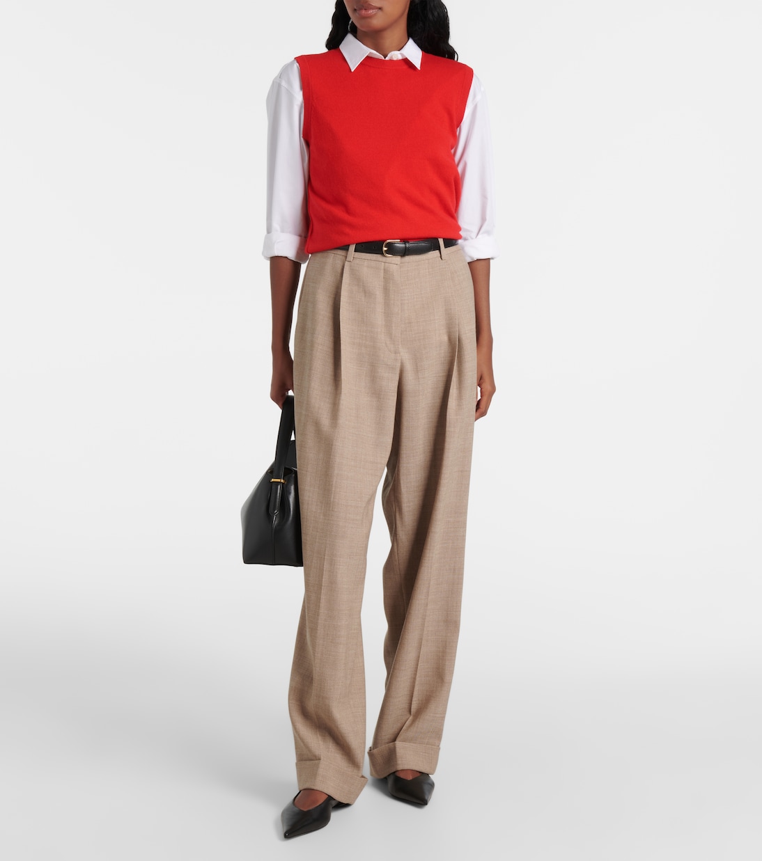 Wool and cashmere sweater vest | Jardin des Orangers