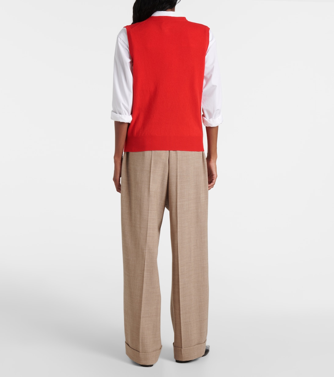 Wool and cashmere sweater vest | Jardin des Orangers
