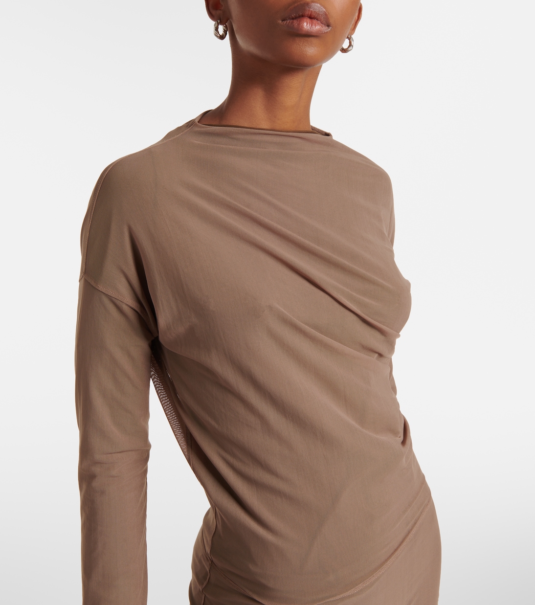 Robe longue en résille | Lemaire