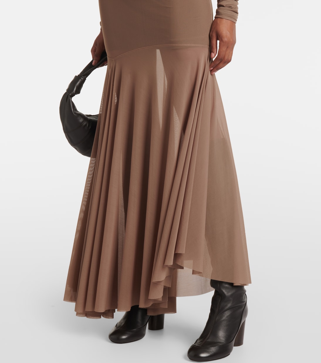 Robe longue en résille | Lemaire
