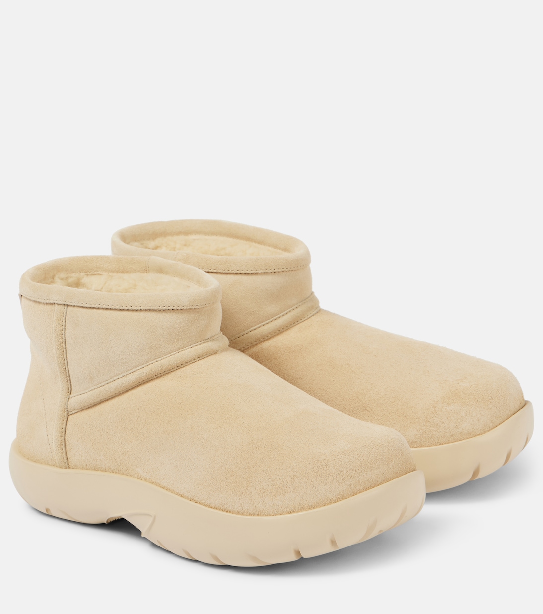 Botines Snap Mini de ante con borrego | Bottega Veneta