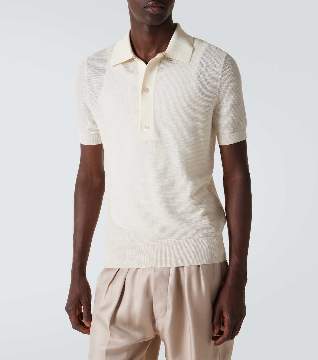 Polo in cotone e seta | Tom Ford