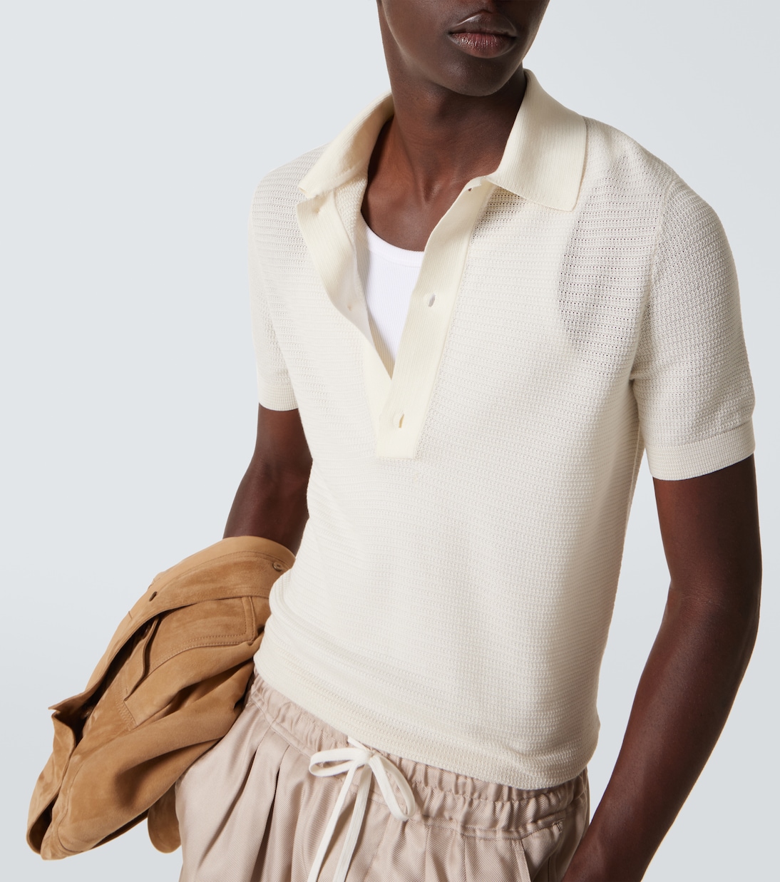 Polo in cotone e seta | Tom Ford