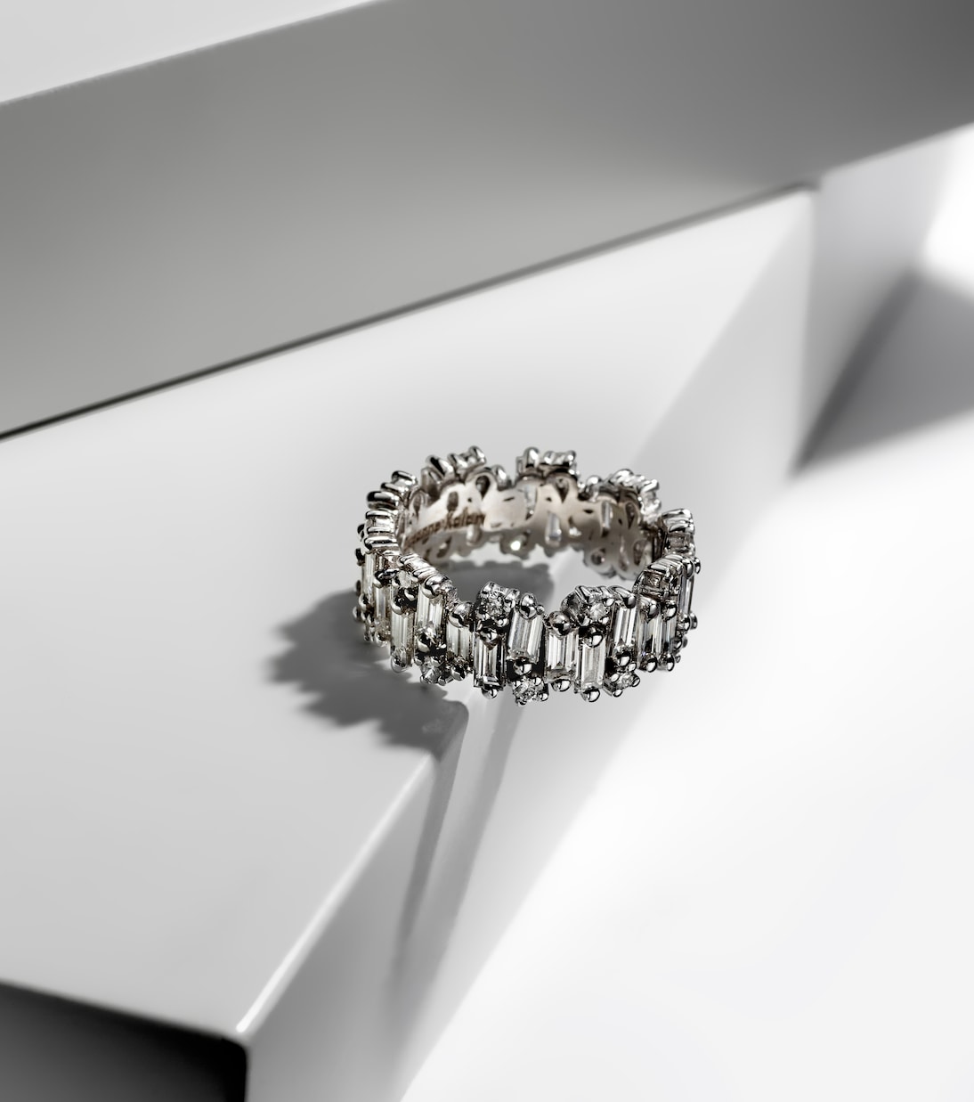 Anello Audrey Brillante in Oro Bianco 18kt di SUZANNE KALAN per Giovani Stilisti