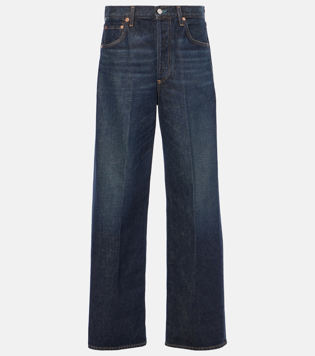 Jeans Ayla de Corte Alto y Pierna Ancha para Jóvenes Modernos