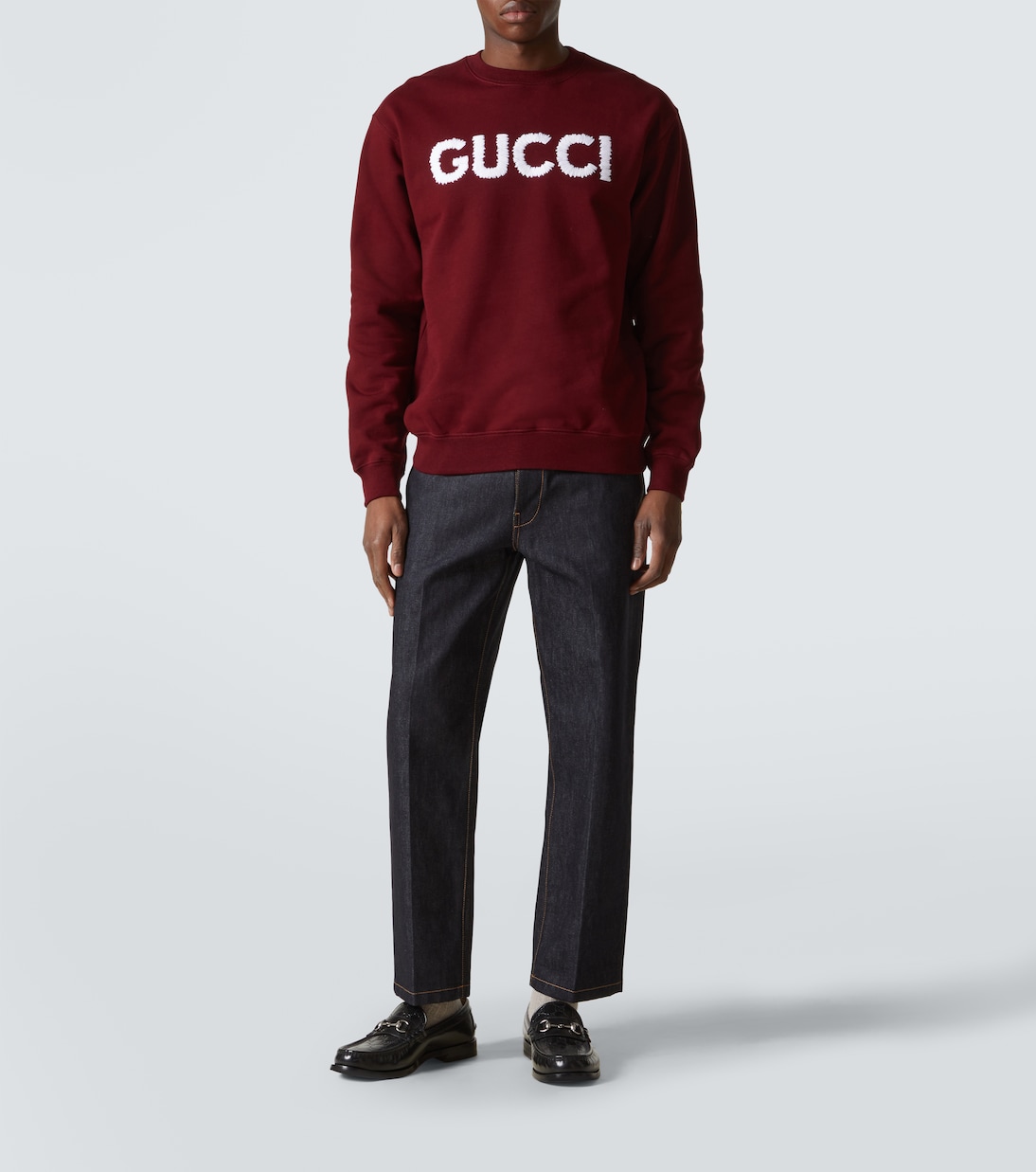 Felpa in jersey di cotone con logo | Gucci