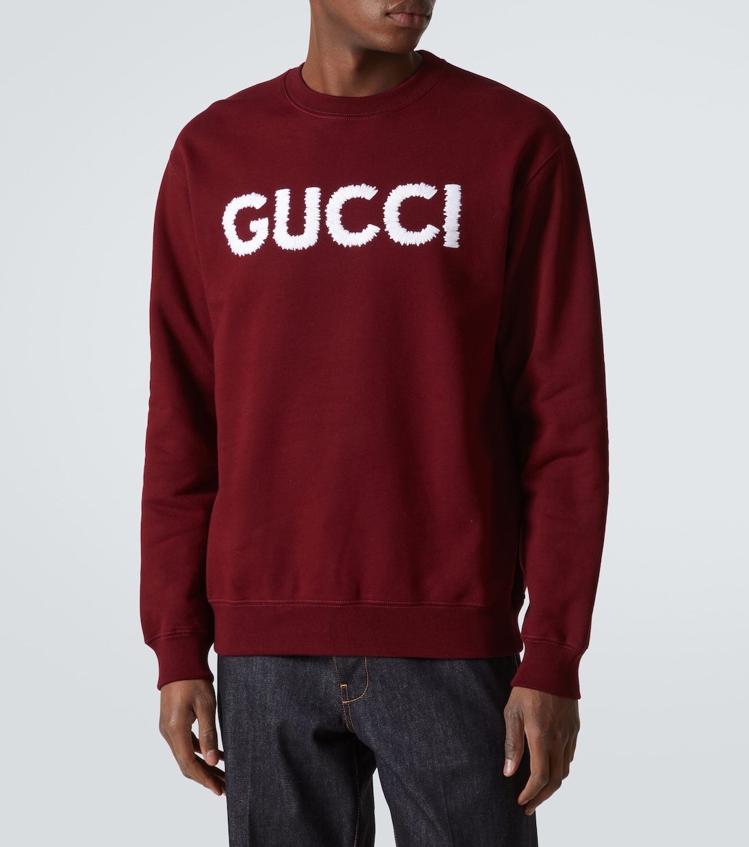 Felpa in jersey di cotone con logo | Gucci