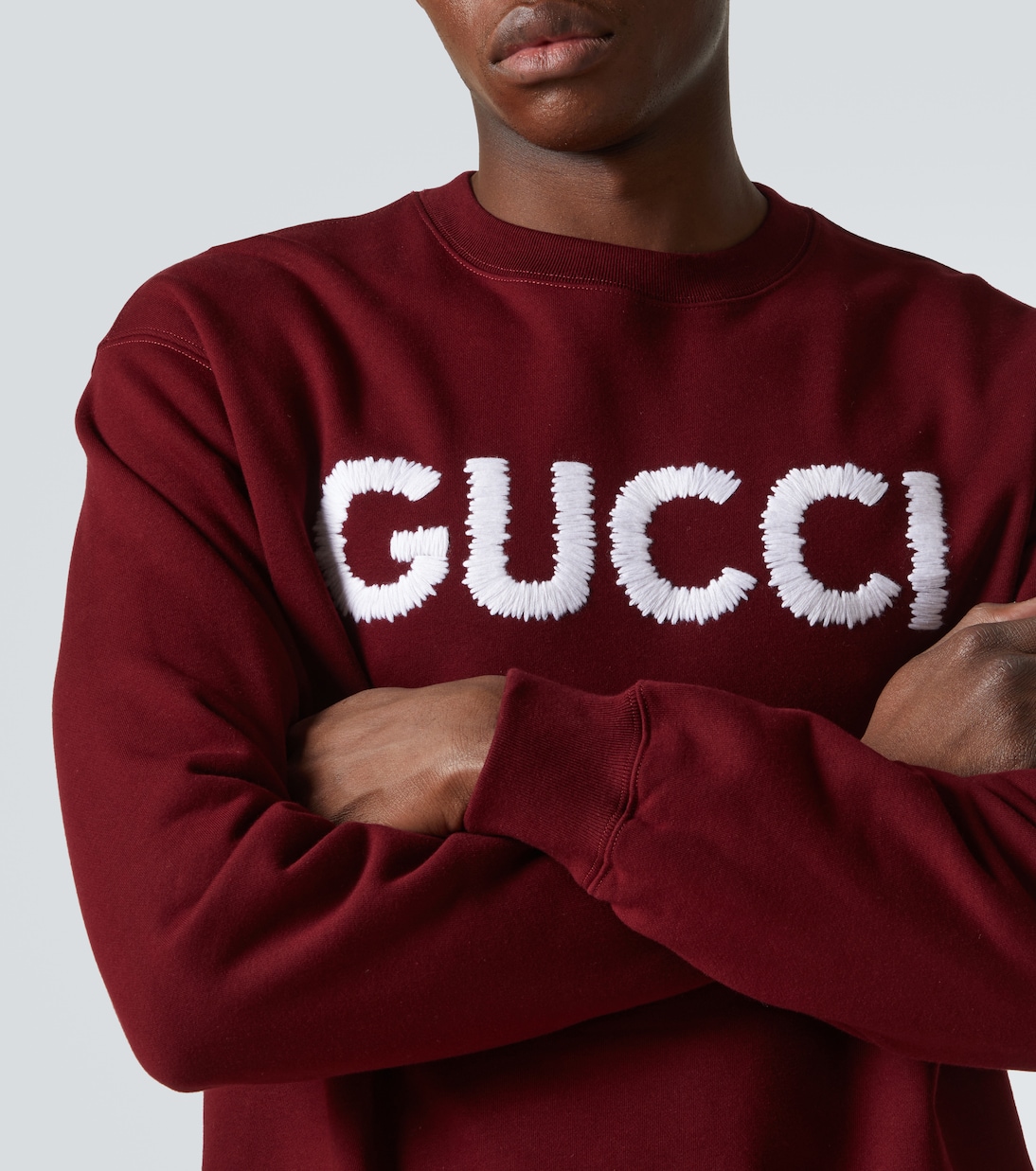 Felpa in jersey di cotone con logo | Gucci
