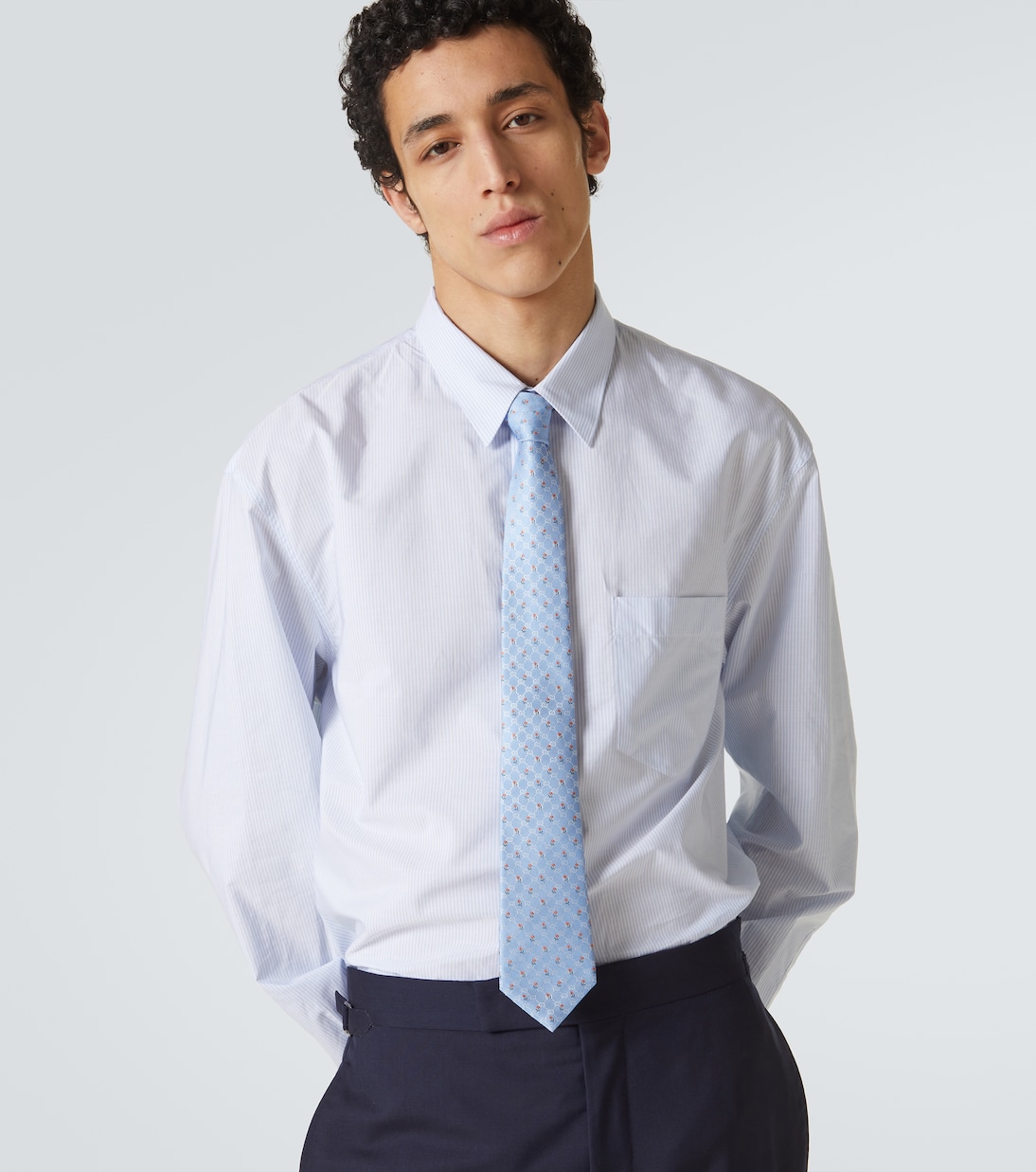 Cravatta in jacquard di seta GG | Gucci