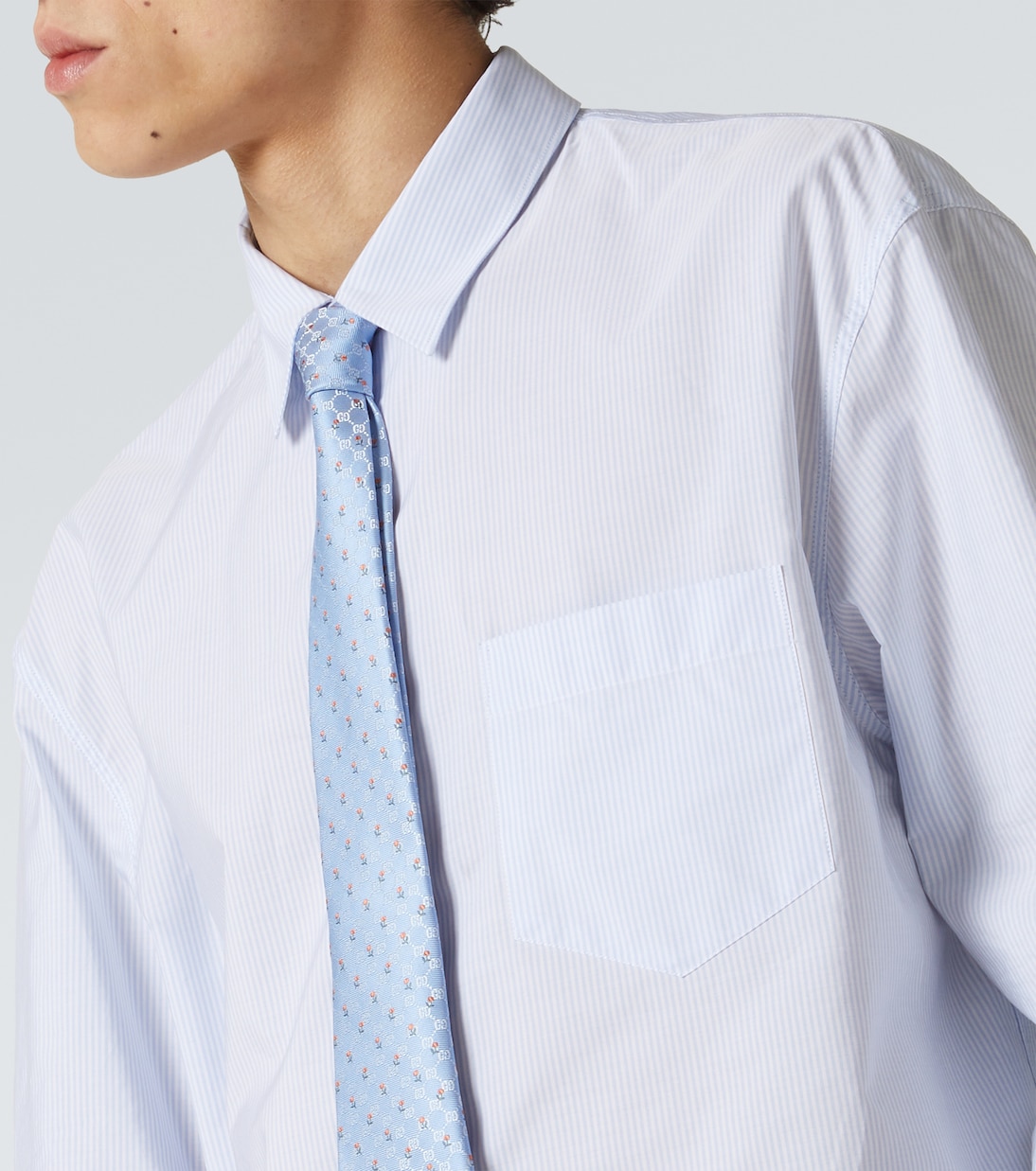 Cravatta in jacquard di seta GG | Gucci
