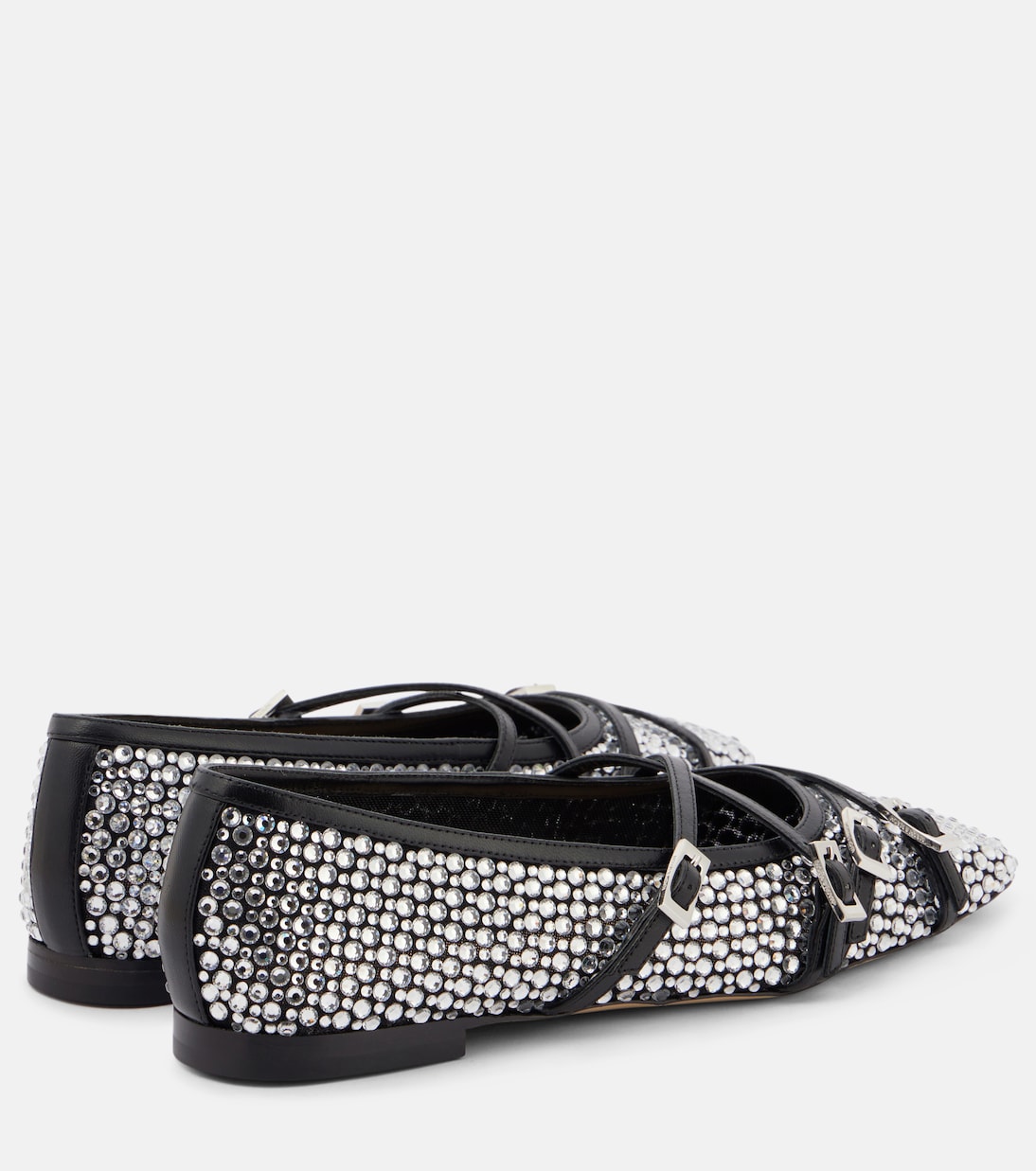 Ballerinas aus Mesh mit Kristallen | Mach & Mach