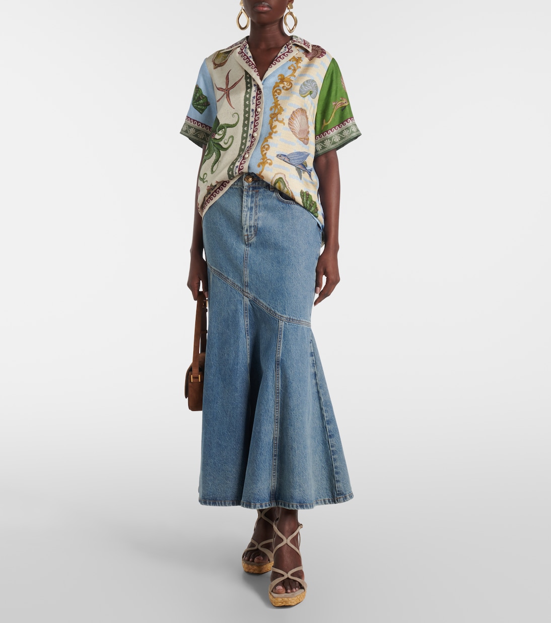 Sandali espadrillas Ayla 110 in suede con zeppa | Jimmy Choo