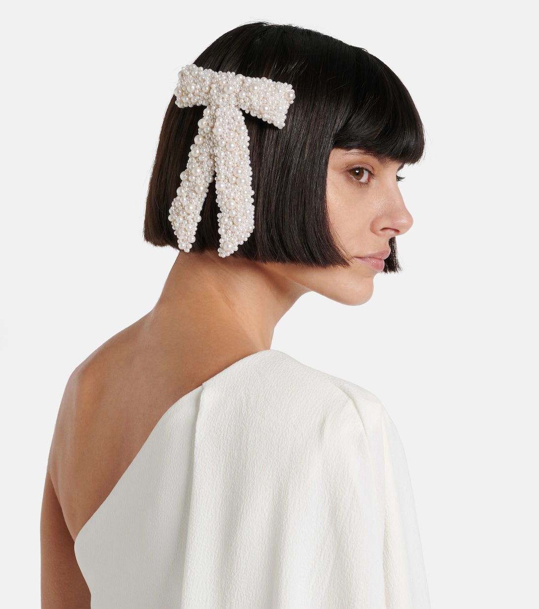 Fermaglio Donna Jennifer Behr con fiocco e perle eleganti per capelli