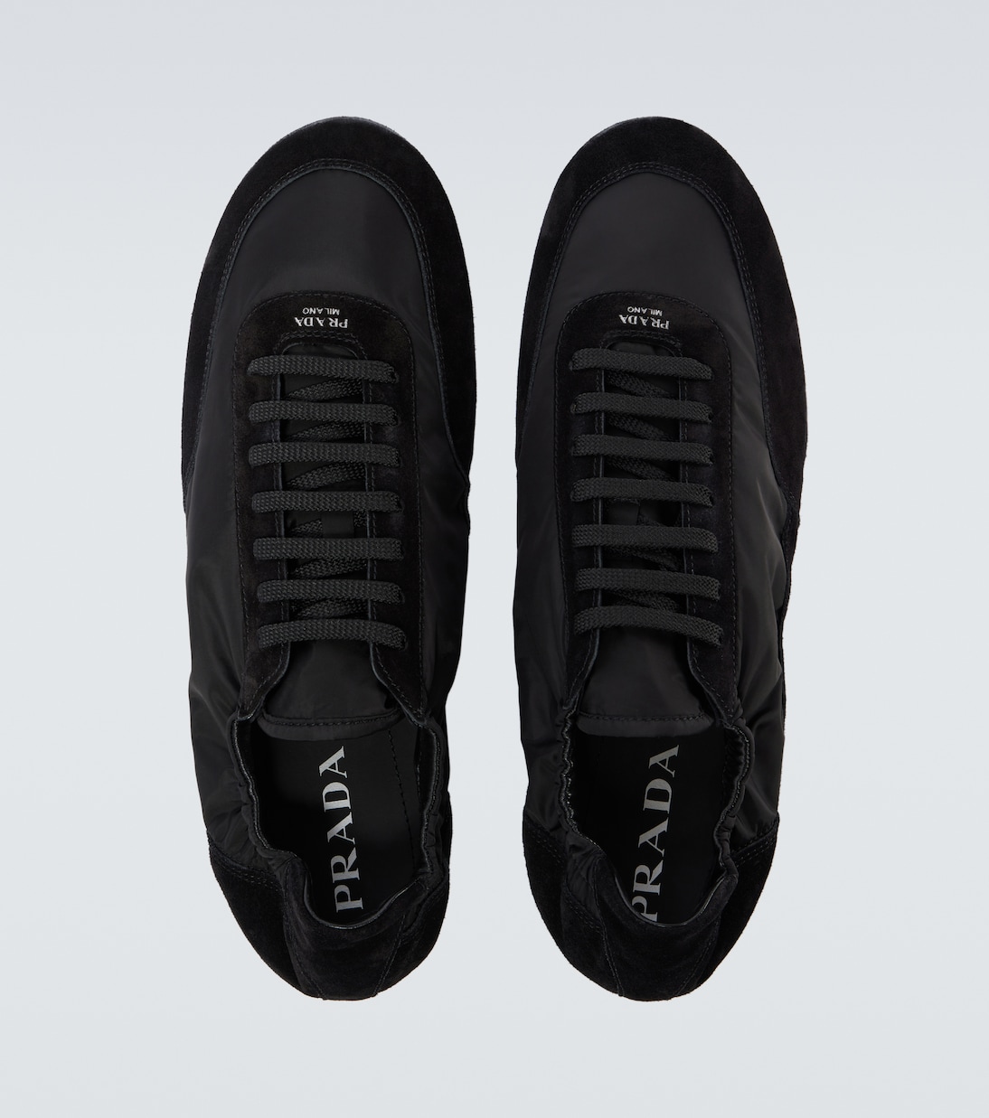 Sneakers Collapse aus Re-Nylon mit Veloursleder | Prada