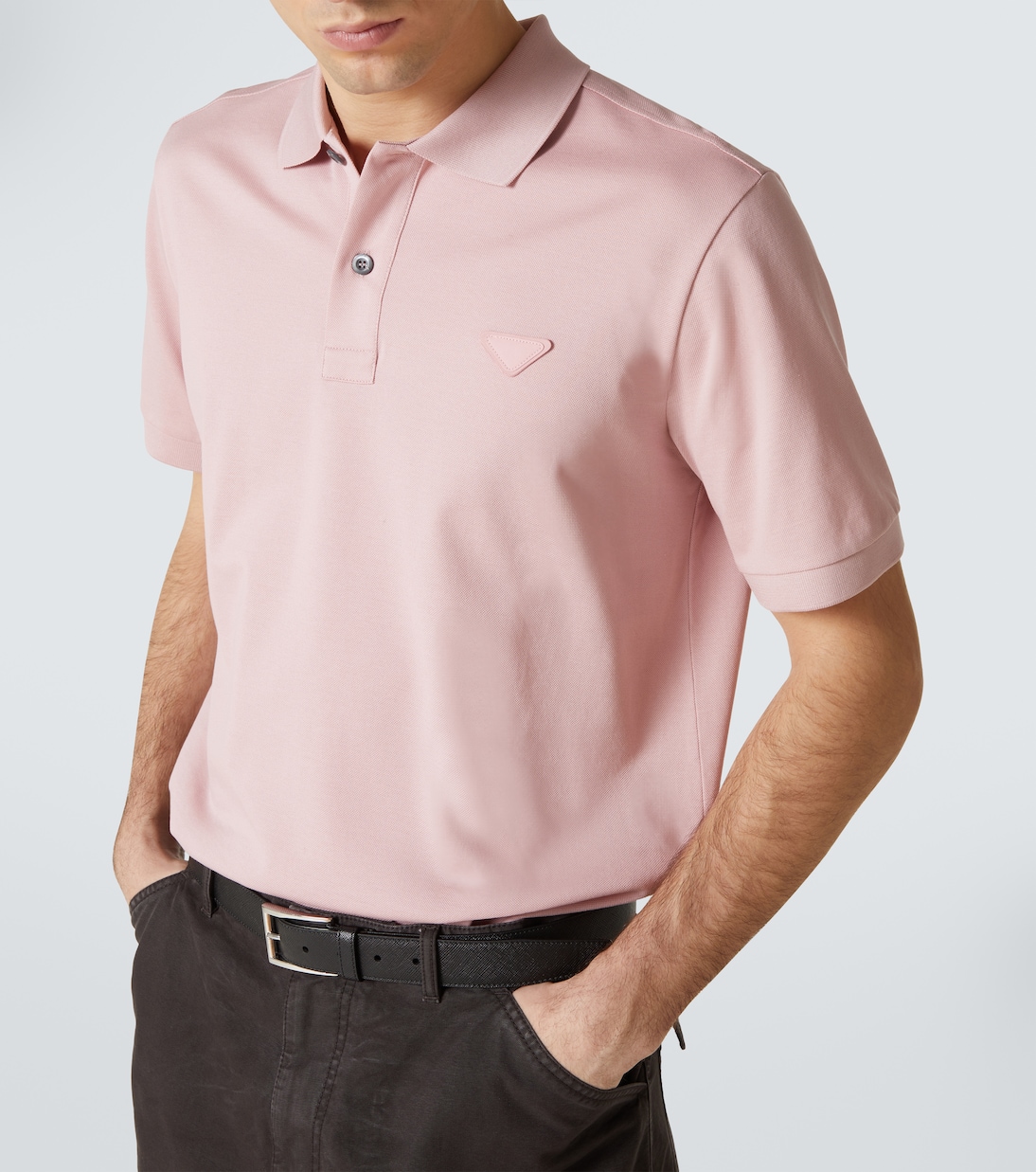 Polo de piqué de algodón | Prada