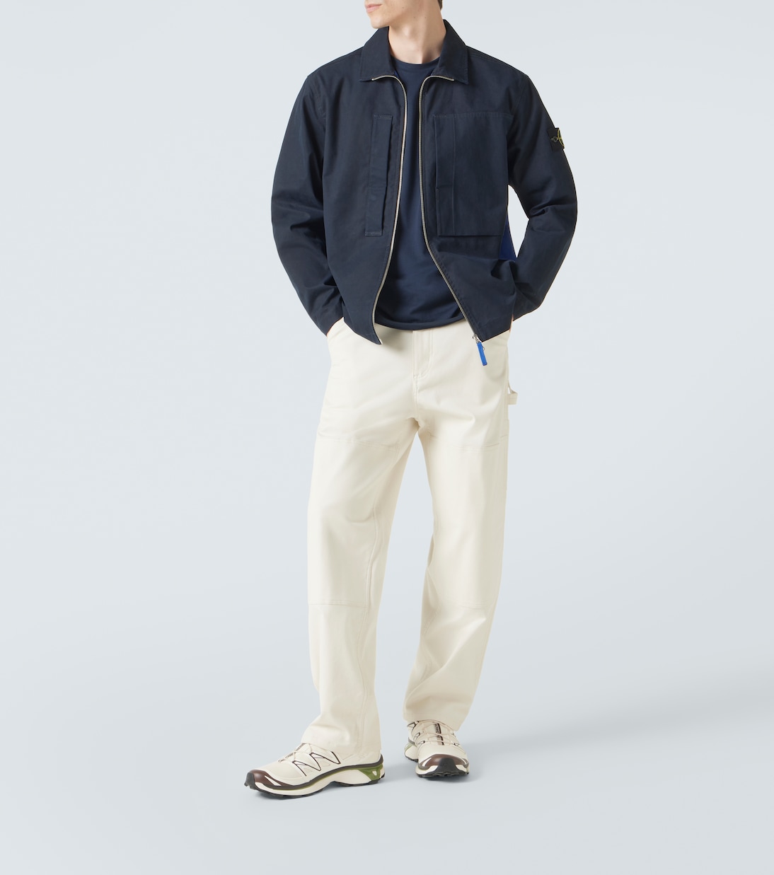 Compass cotton canvas overshirt | Stone Island