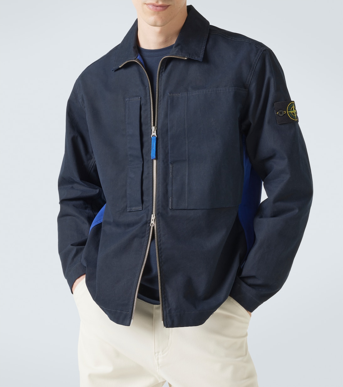 Compass cotton canvas overshirt | Stone Island