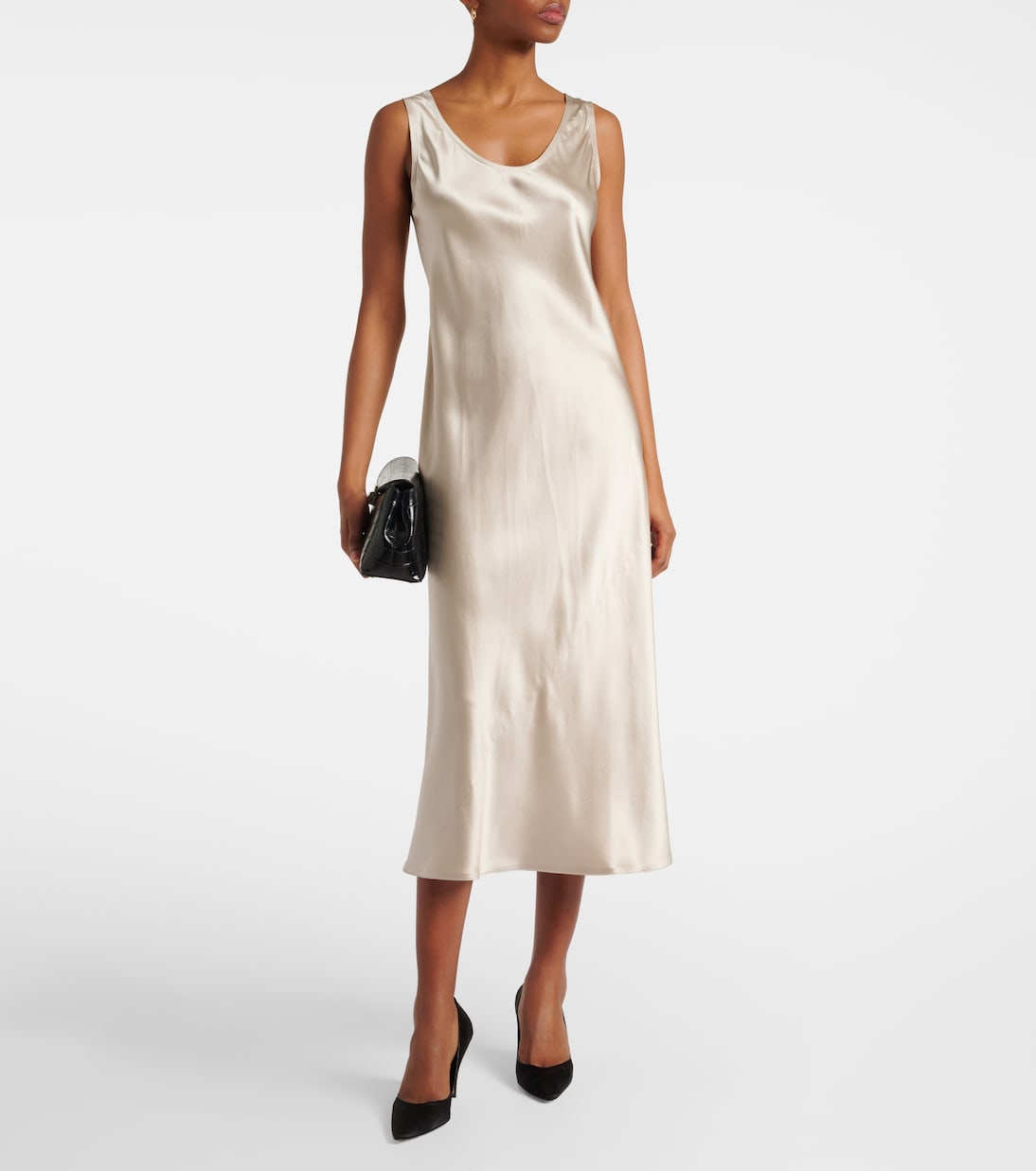 Abito midi Banjo in raso di seta | Max Mara