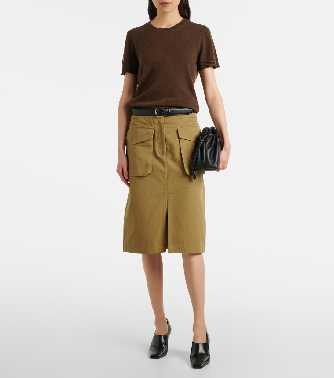 T-shirt in maglia di cashmere | Jardin des Orangers