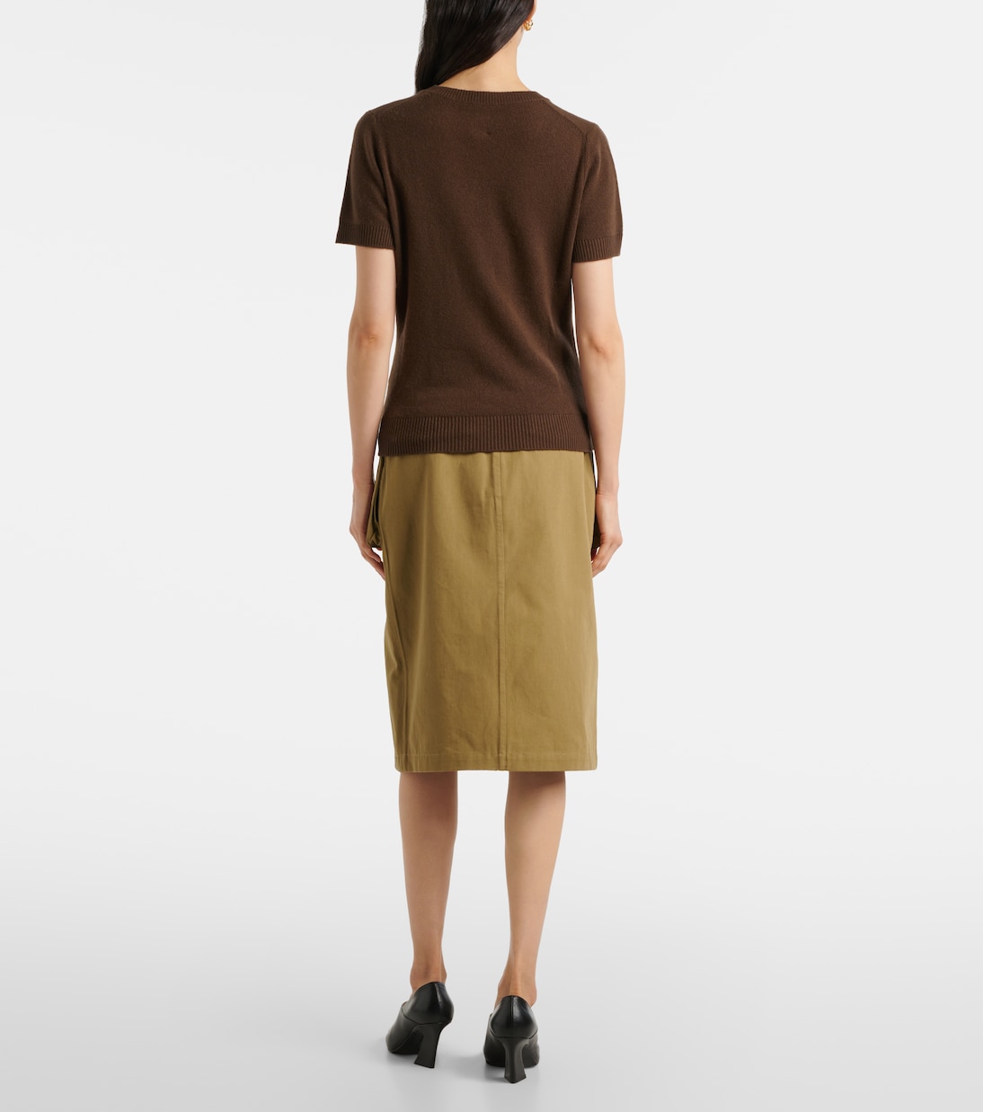 T-shirt in maglia di cashmere | Jardin des Orangers