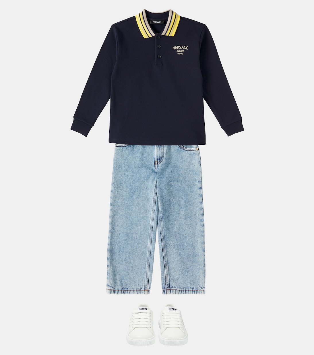 Polo Versace Milano en coton | Versace Kids