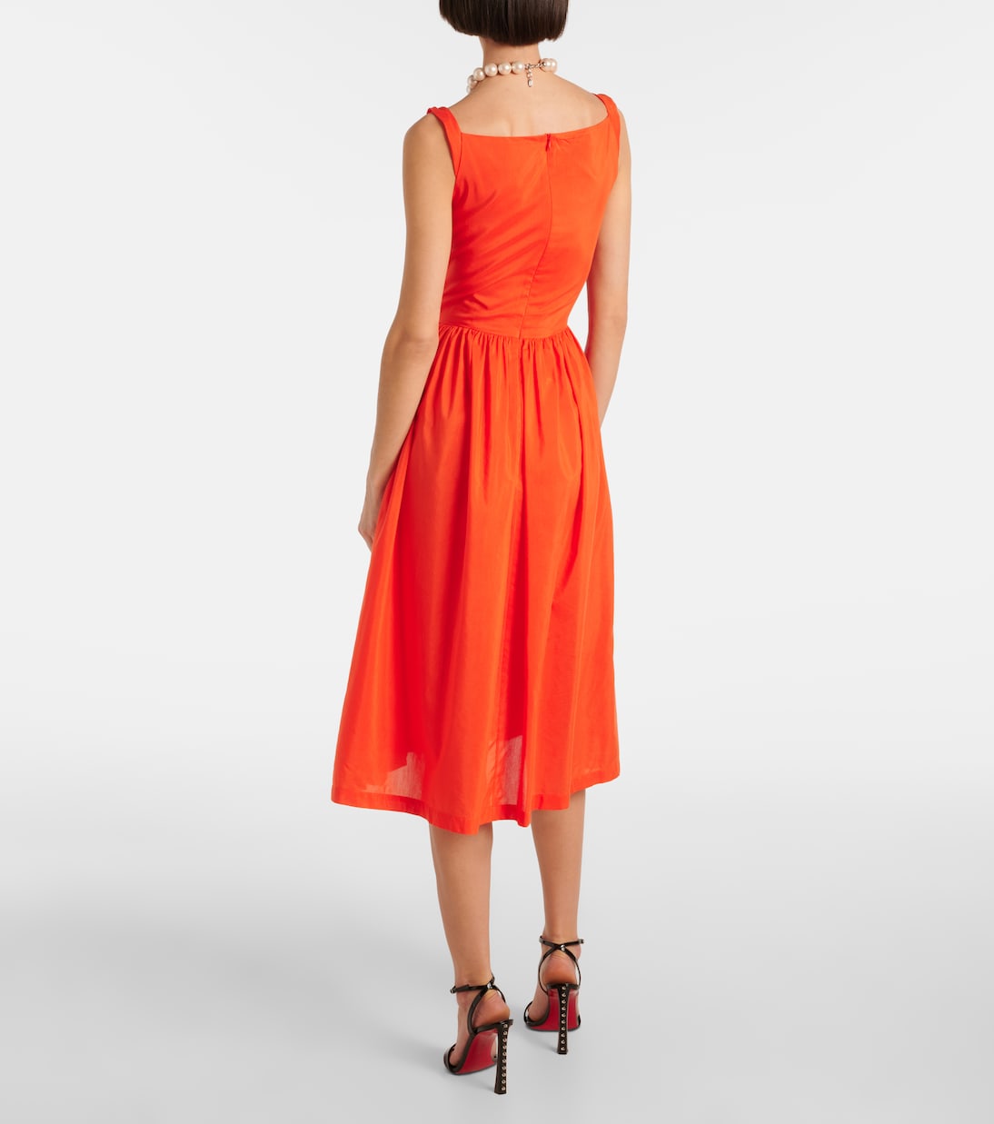 Vestido midi Sunday de algodón y seda | Vivienne Westwood
