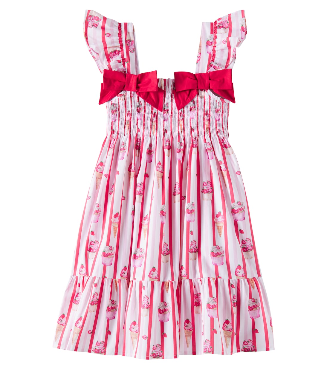 Bedrucktes Kleid Evia aus Baumwollpopeline | Patachou