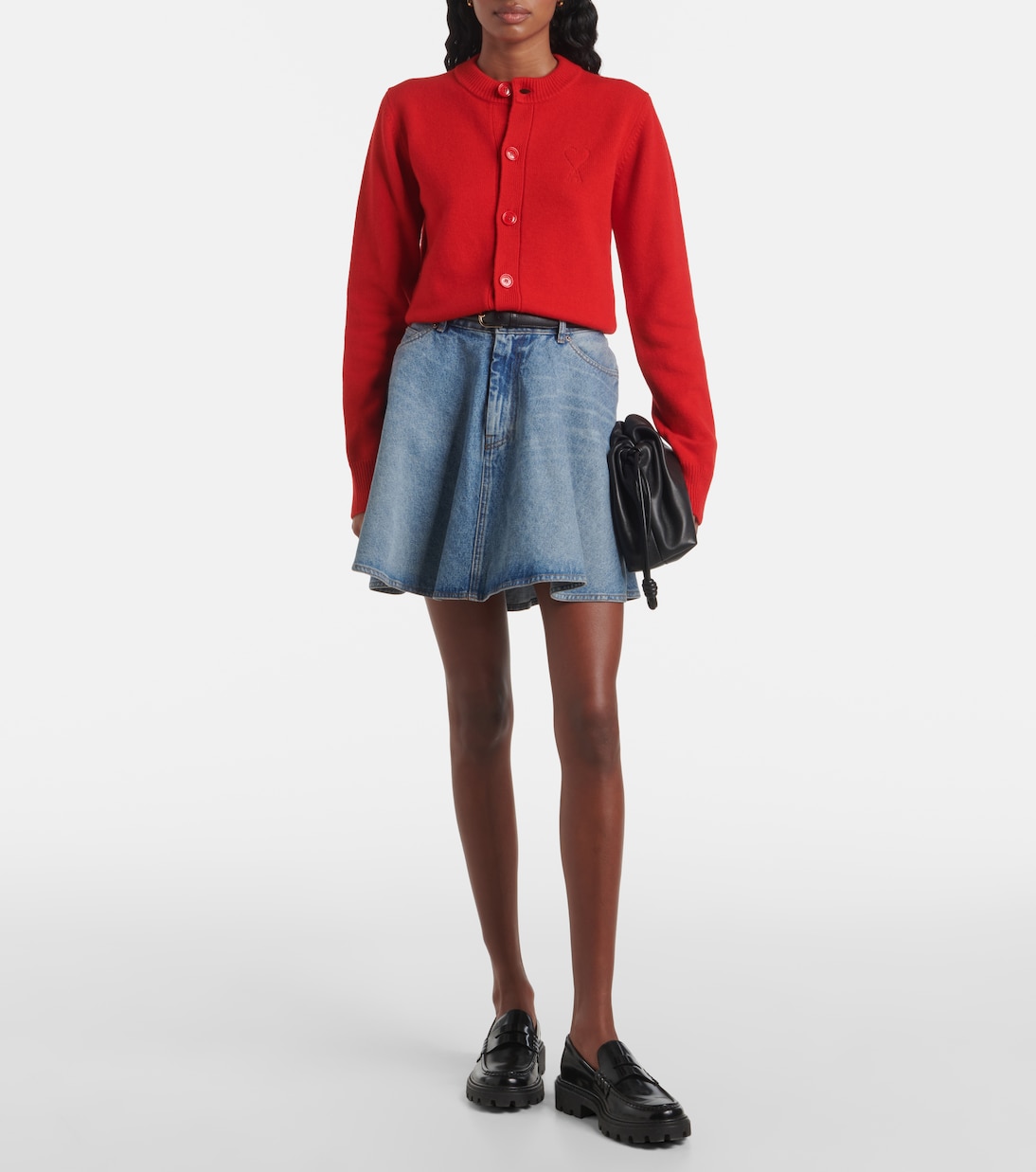 Mini-jupe en jean | Ami Paris