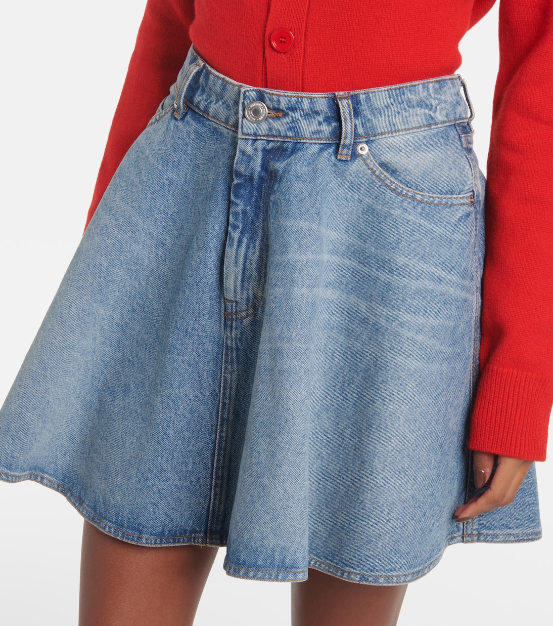 Mini-jupe en jean | Ami Paris