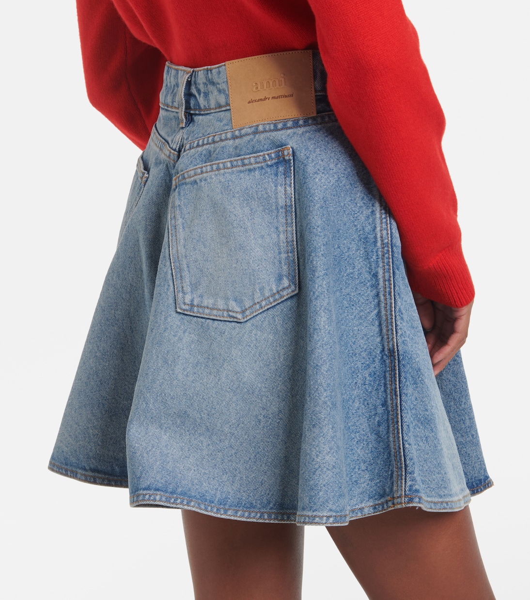 Mini-jupe en jean | Ami Paris