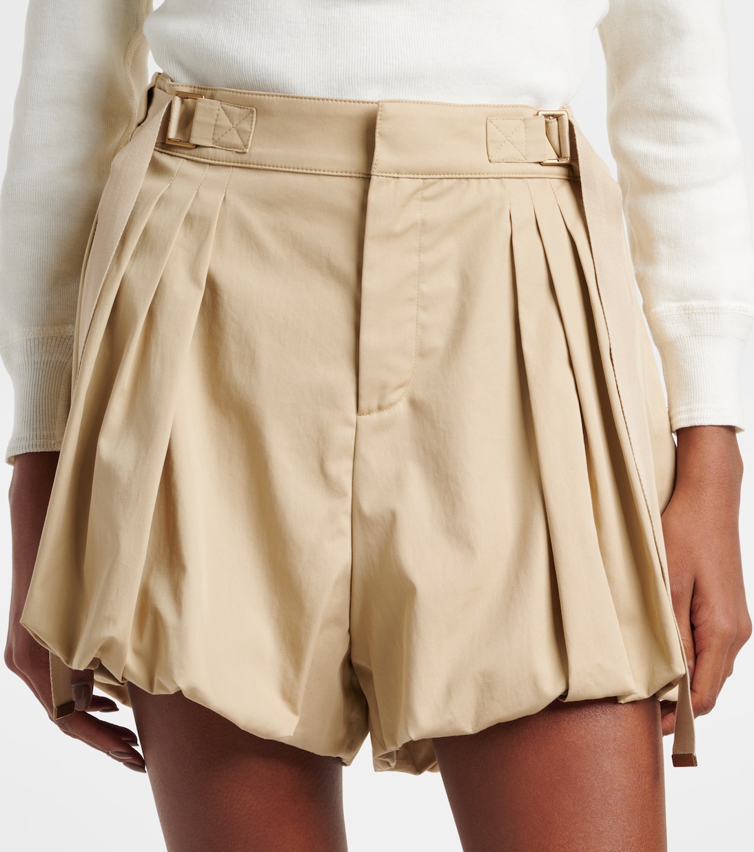 Shorts de gabardina de algodón | Chloé