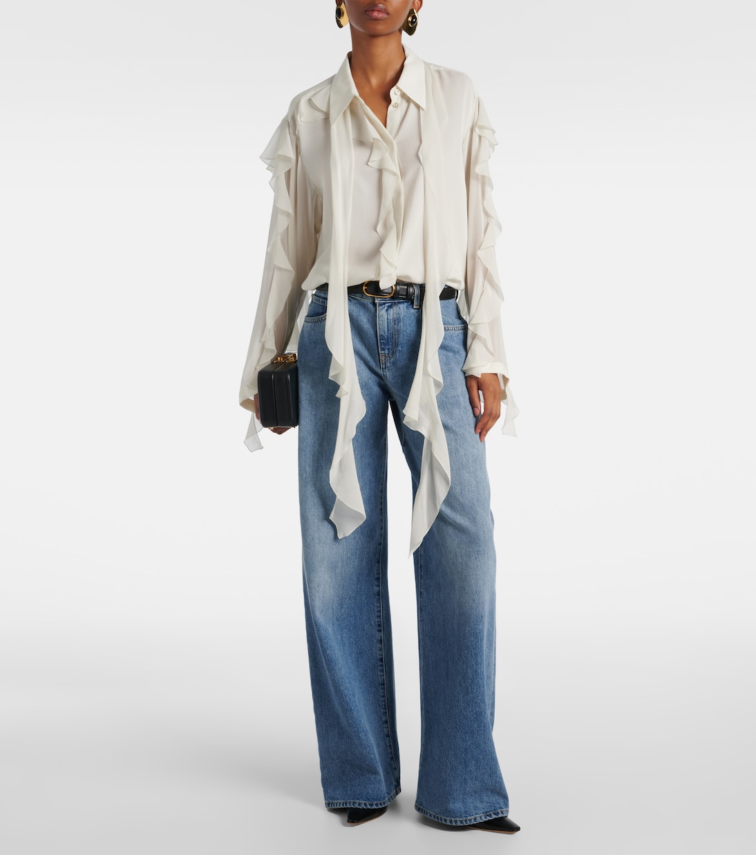 Camicia in seta con volant | Dorothee Schumacher