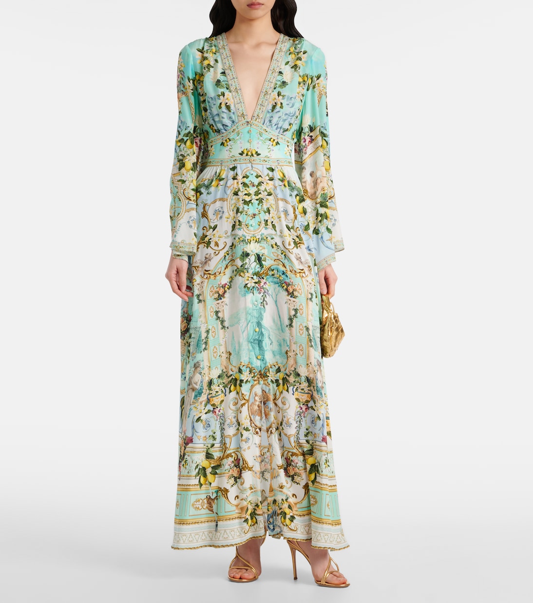 Maxikleid aus Seide | Camilla