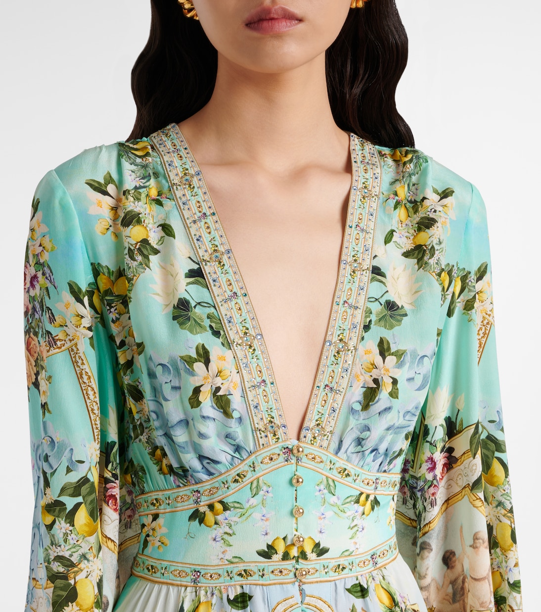 Maxikleid aus Seide | Camilla