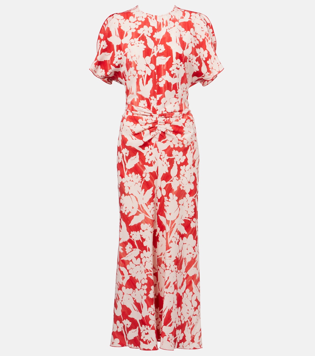 Abito midi con stampa floreale | Victoria Beckham