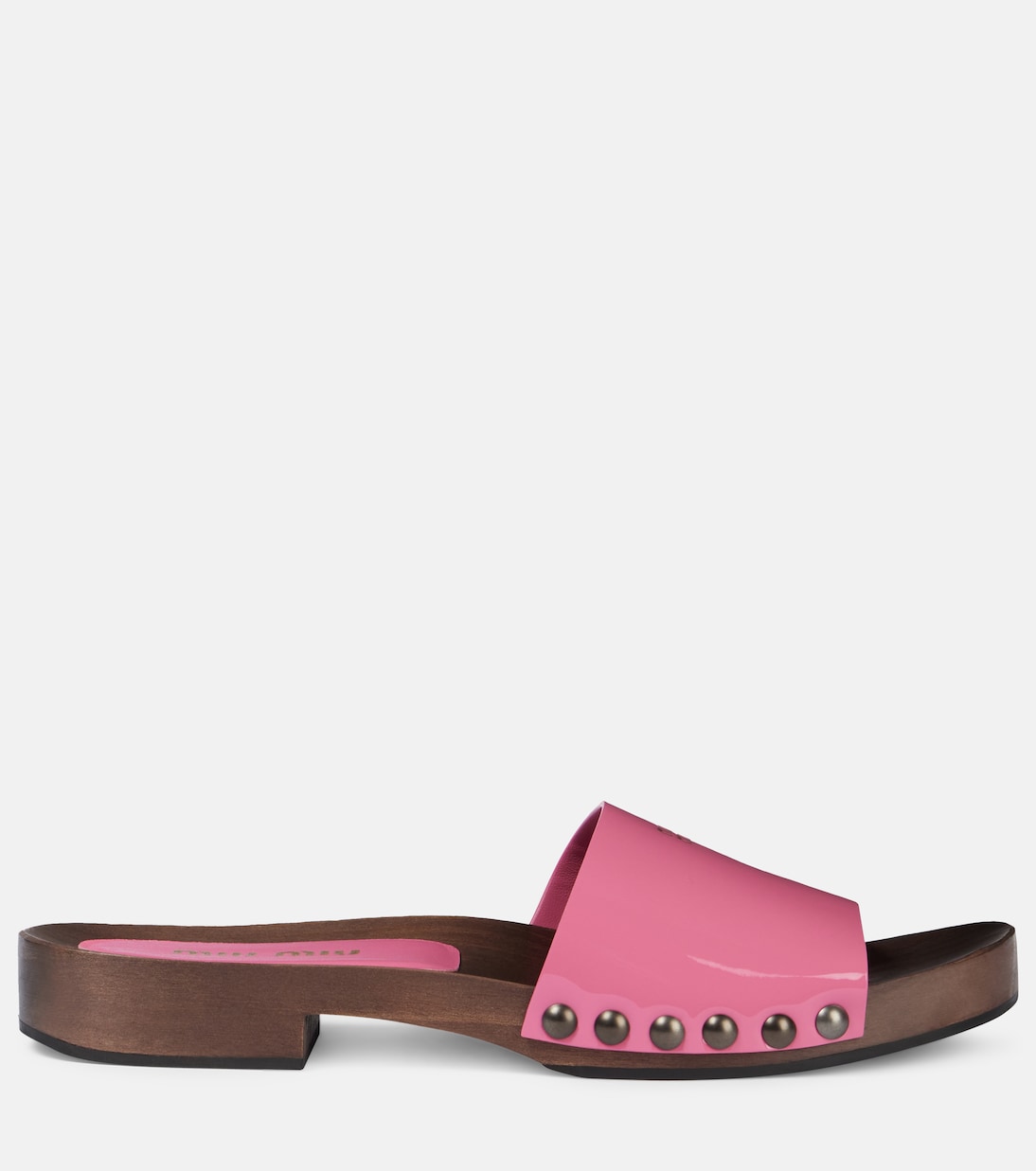 Patent leather clogs | Miu Miu