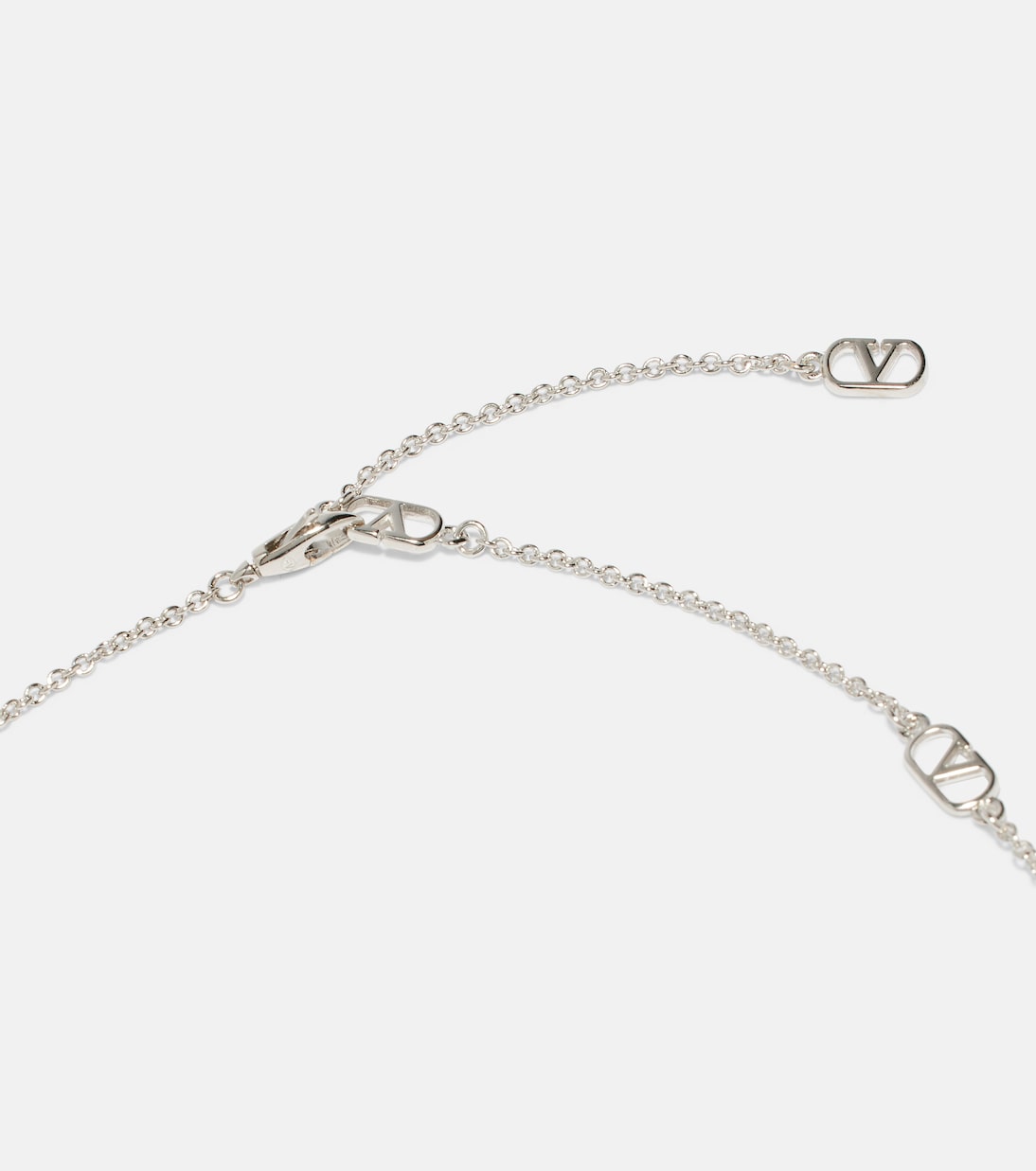 Ovalette VLogo embellished necklace | Valentino