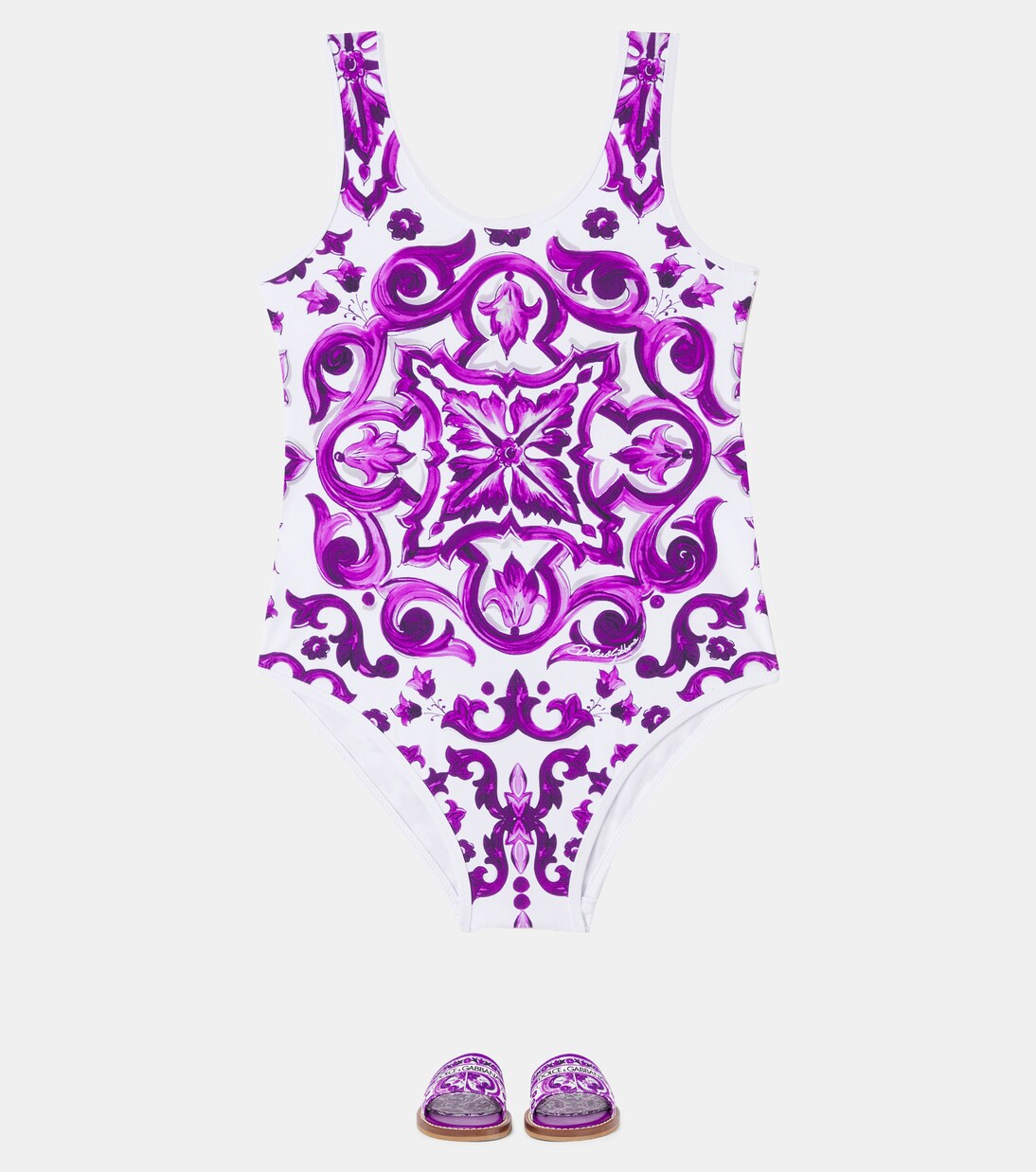 Majolica swimsuit | Dolce&Gabbana Kids