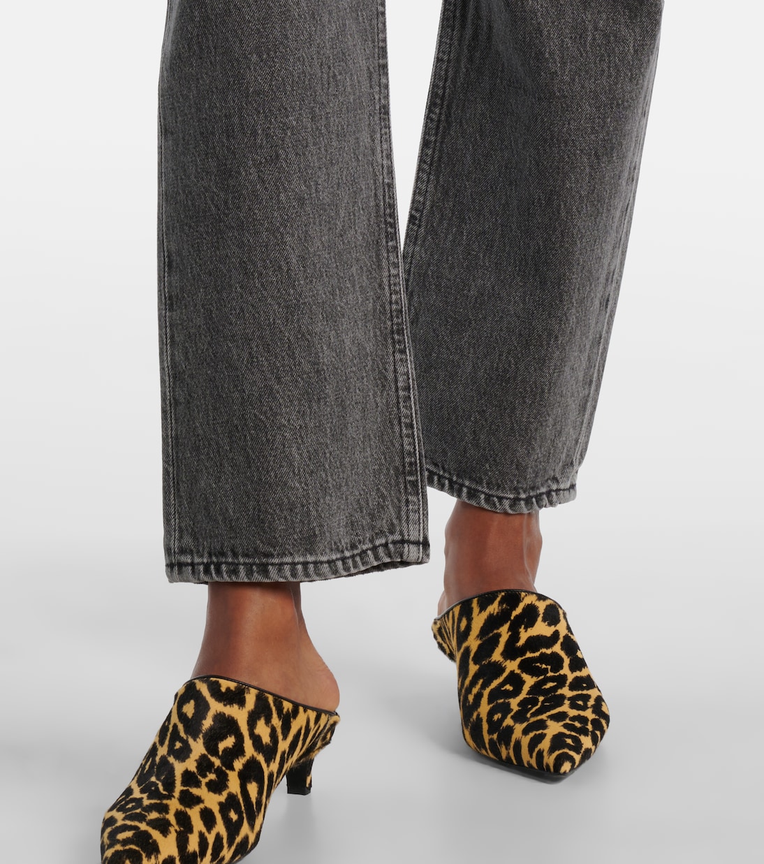'90s cropped high-rise straight jeans | Agolde