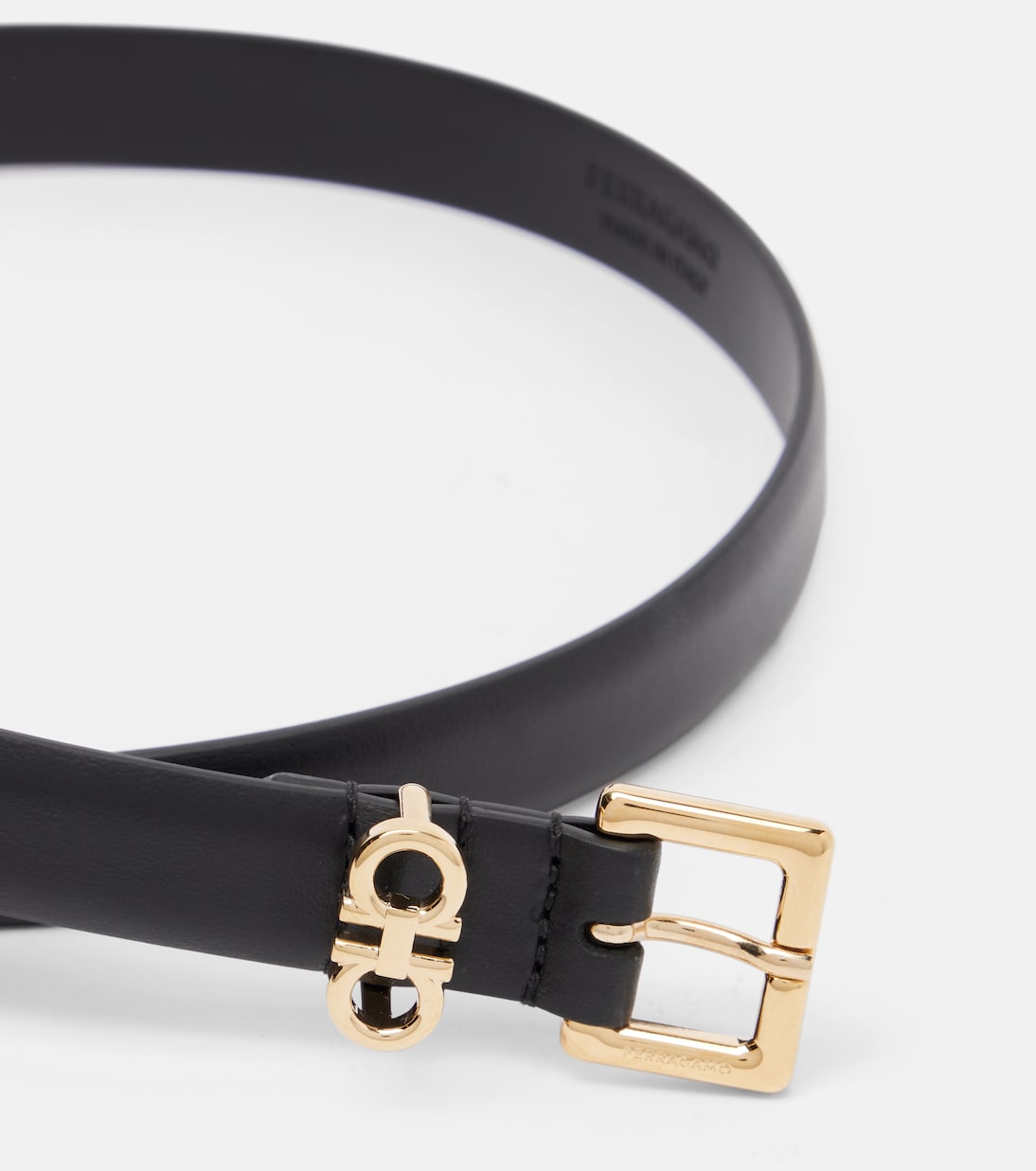 Gancini leather belt | Ferragamo