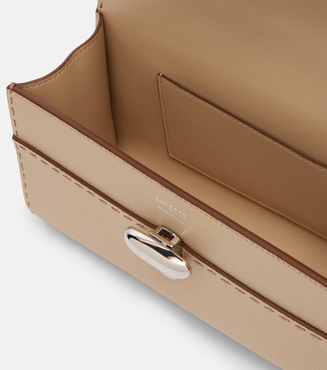 Symmetry leather tote bag | Savette