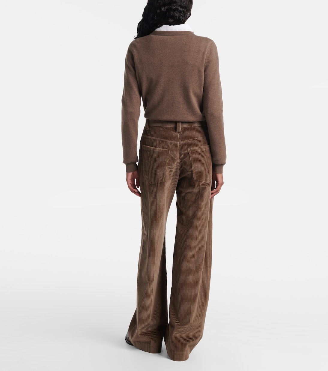 Pantalones anchos Monili de pana | Brunello Cucinelli