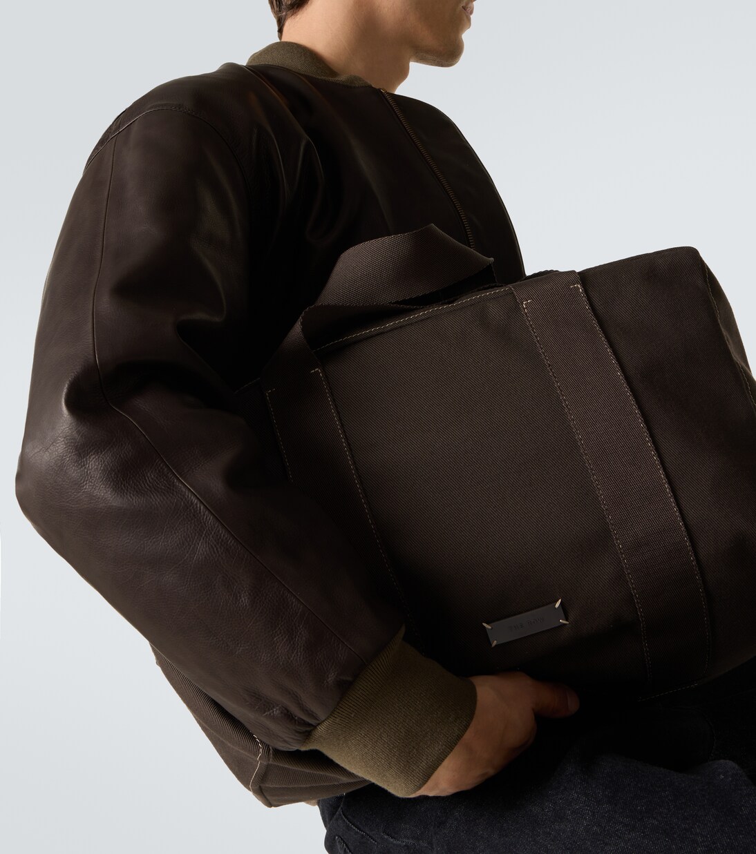 Bolso de viaje Sisal de lona | The Row