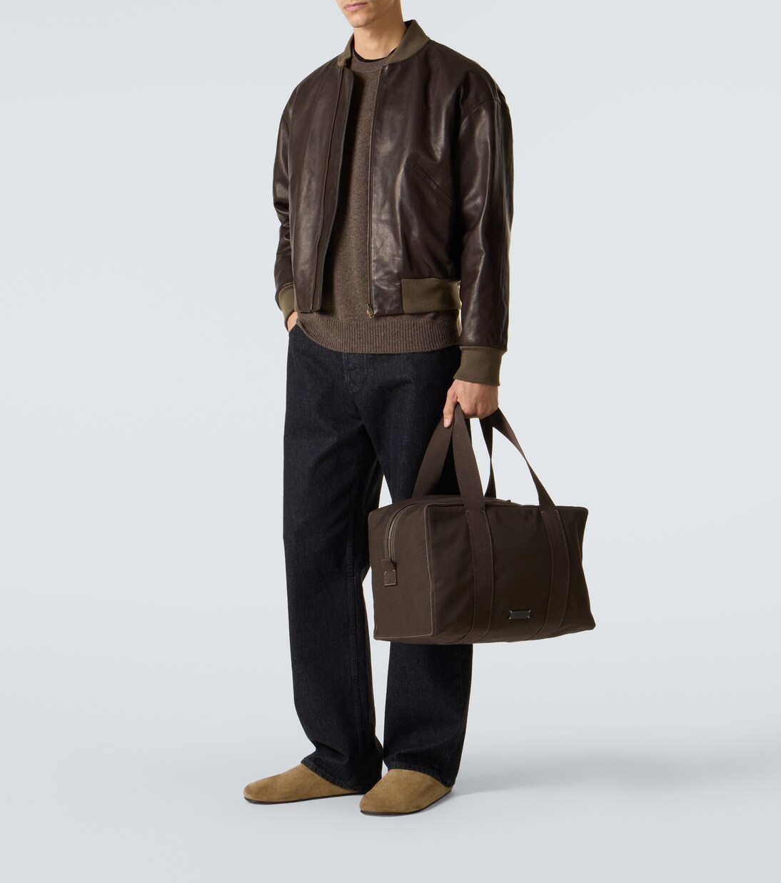 Bolso de viaje Sisal de lona | The Row